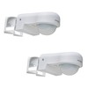 Oktaplex Don Outdoor Motion Sensor Set of 2 White