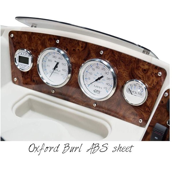 Boat Dash Panel Blanks, Oxford Burl Boat Instrument Panel Blanks / 24 x 48 x 3/16”