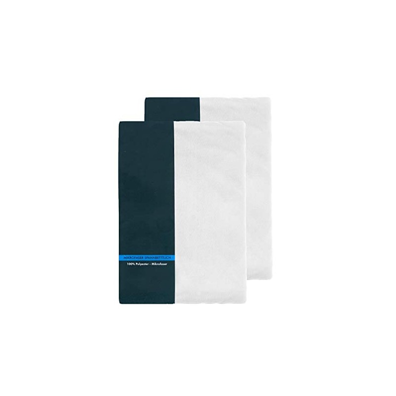 Pack of 2 Children's Fitted Sheets 70 x 140 cm