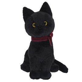 Sanlemon P-9072 Jolly Black Sitting Stuffed Animal Cat 5.1 x 4.7 x 7.5 inches (13 x 12 x 19 cm)