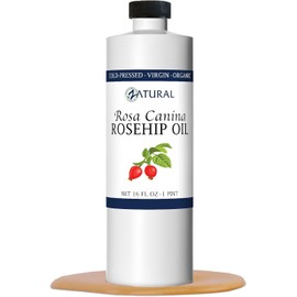ROSA CANINA - Organic Rosehip Oil for Face, Nails, Hair and Skin - Cold Pressed Rose Hip Oil (16 oz)