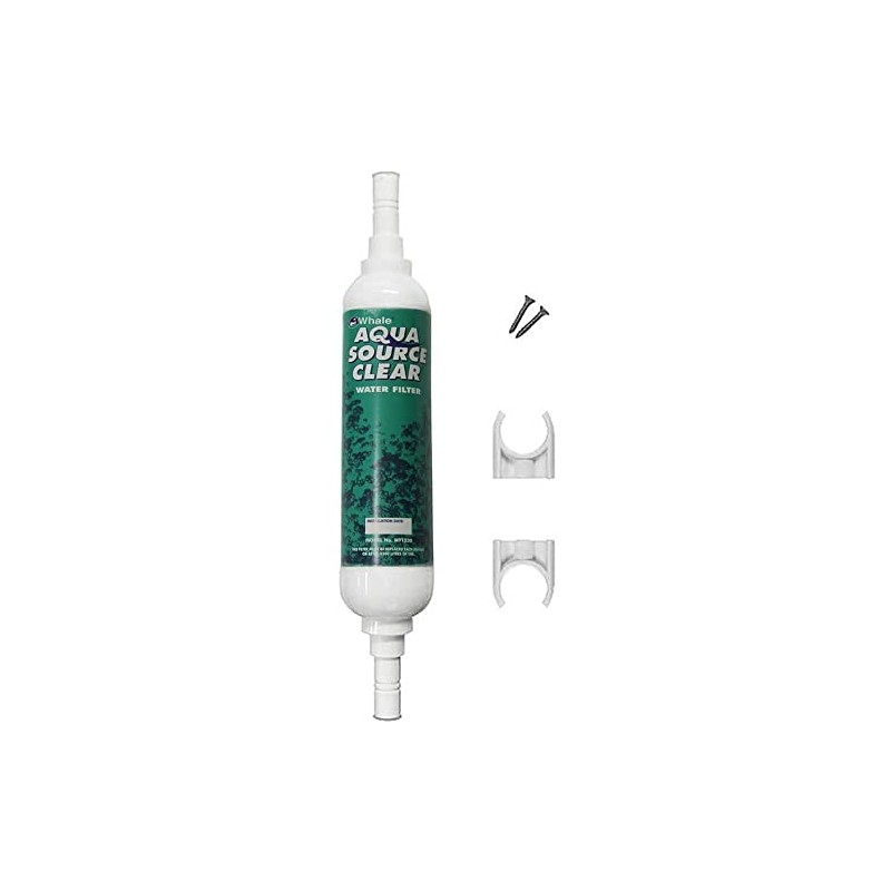 Whale Aqua Source Carbon Water Filter - White, 3/8 Inch