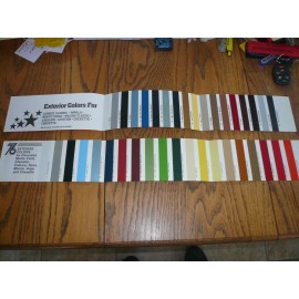 1976 1982 Chevy Factory Color Chip Paint Samples - Two Years