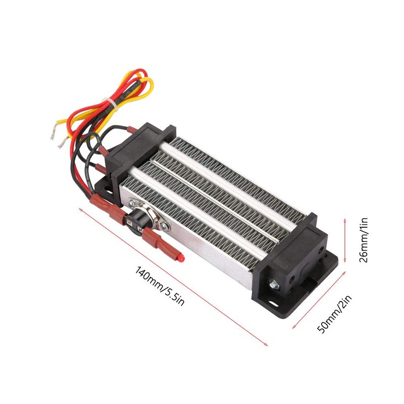 LiebeWH Ceramic Air Heater, 500W 110V Thermostatic Heating Element for