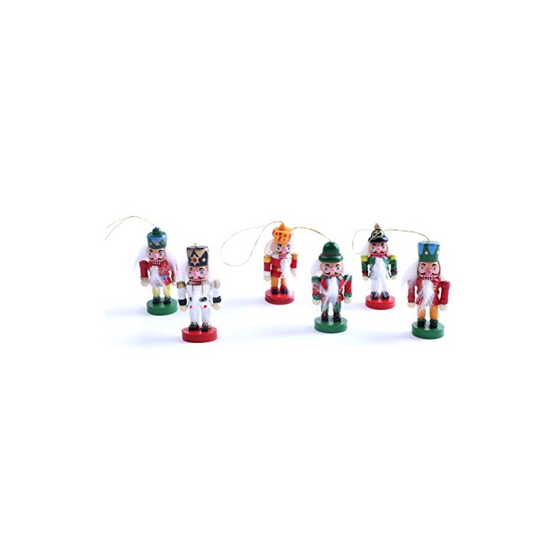 BRUBAKER Nutcrackers Tree Ornaments Set - Hanging Figurines - Designed