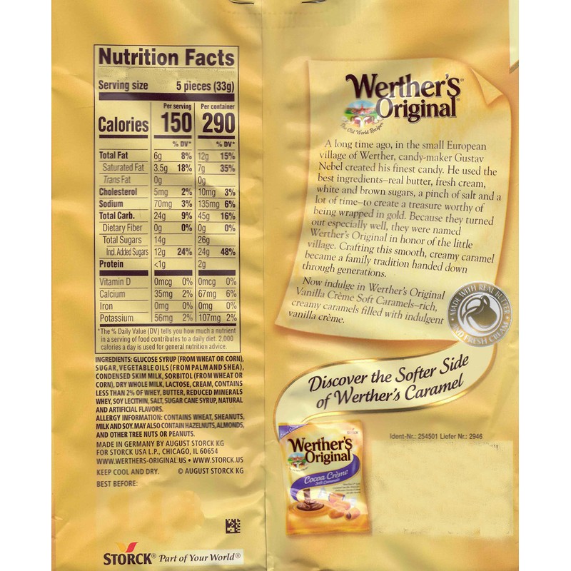 Bulk Werthers Original Hard Candy | Bulk Candy Individually wrapped