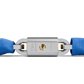 Viro Chain Lock, Motorcycle and Scooter Chain Lock, with Lock, Anti-Tear and Anti-Cut Pole, Semi-Square Chain of 90 cm, 8 mm Section
