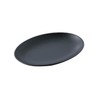 Oval 21 Oval Medium Plate, Black, P02202