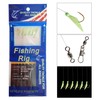 Fishing Rigs Saltwater Fishing Bait Rigs,12 Packs Real Fish Skin