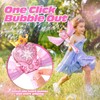 Reenovan Bubble Machine for Kids, Princess Bubble Wand with LED