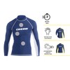 Cressi Men's Long Sl Rash Guard Long Sleeves Elastic Fabric