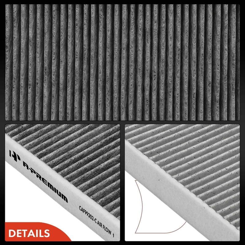 A-Premium 2-PC Cabin Air Filter with Activated Carbon Compatible with