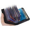 Men's Zipper Wallet with 36 Card Slots - RFID Blocking