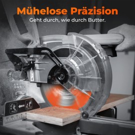 BAUBECK Saw Blade 250 x 30 + 16/20/25.4 mm Reducing Rings, 48Z, 2.5 mm Cut in Wood & Aluminium for Crosscut and Table Saws, such as Metabo KGS 216M, Bosch GTS 635-216, GCM 8 SJL Circular Saw Blade 250