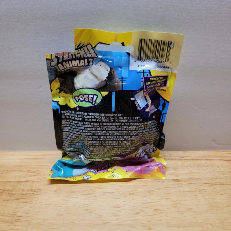 Orb Toys Stretchee Animalz Black Gorilla Brand New