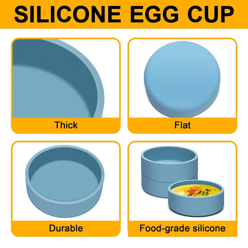 Dootafy 4 Pack Silicone Air Fryer Egg Pan Individual Microwave