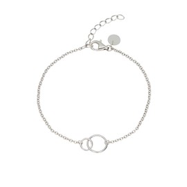 NOELANI 2030163 Women's Bracelet 925 Sterling Silver 16 + 3 cm Silver Circle Comes in Jewellery Gift Box, 19 cm, Sterling Silver, No Gemstone