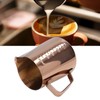 Frothing Cup, Coffee Milk Pitcher 550ML With Scale Rose Gold