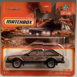 Matchbox 2024-1980 AMC Eagle [Metalflake Black] Black 22/100