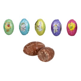 P2P Double Chocolate Crisp and Crunchy– Chocolaty Easter Eggs– for Easter Baskets and Egg Stuffers, 4.5 oz. (1 Bag)