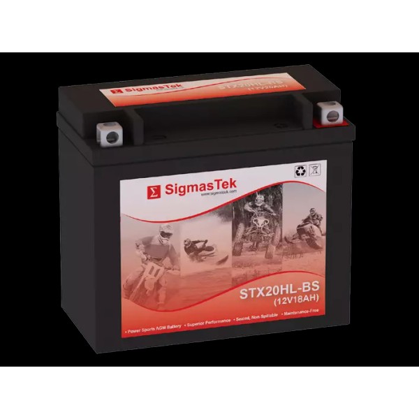 SigmasTek STX20HL-BS Battery Replacement for Victory Vegas, Kingpin, Hammer 1507CC