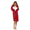 Lora Dora Ladies Dressing Gown Womens Luxury Tartan Check Robe