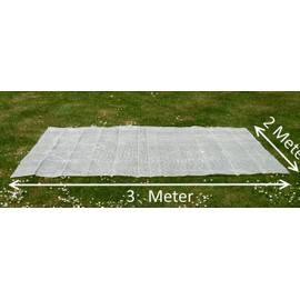 EXCOLO 24 m² 4 x Grid Film 2 x 3 m Transparent White Cover Wind Protection Privacy Screen Protection