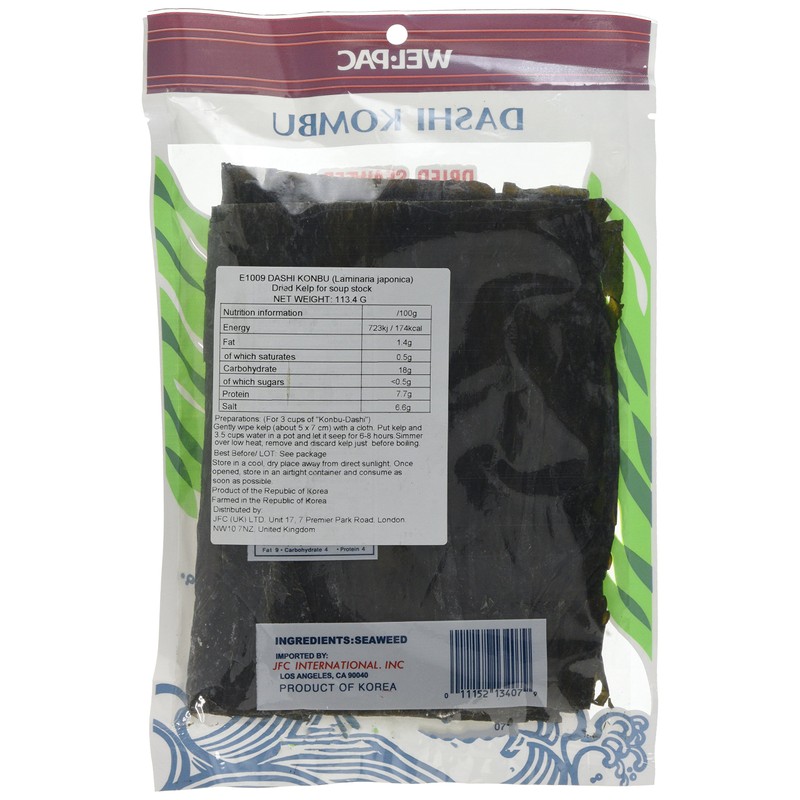 WEL-PAC Dashi Kombu Dried Kelp 113.4 g
