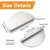 MOROBOR Half Moon Drawer Handles, 4PCS Brushed Nickel Semi Circle