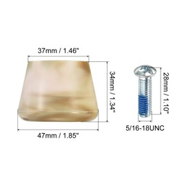 PATIKIL Roller Skate Toe Stops with Screwdriver, 1 Pair 82A Rubber Brake Stoppers Block for Roller Skate Accessories Replacement, Mixed Brown White