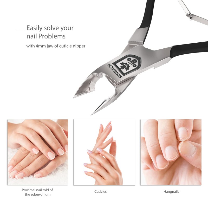 SENBACH Cuticle Trimmer, Cuticle Remover Cuticle Nipper Professional Stainless Steel