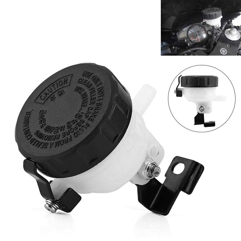 Front Brake Reservoir, Universal Motorcycle Brake Reservoir Front Fluid Bottle