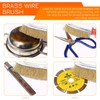 5 Pieces Multifunctional Wire Brush Set, Brass Wire Brush, Cleaning