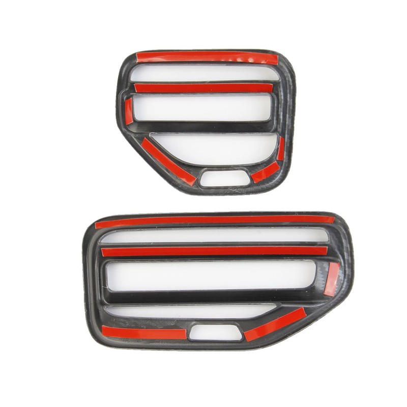 Carbon Fiber Dashboard Air Vent AC Outlet Trim Cover for