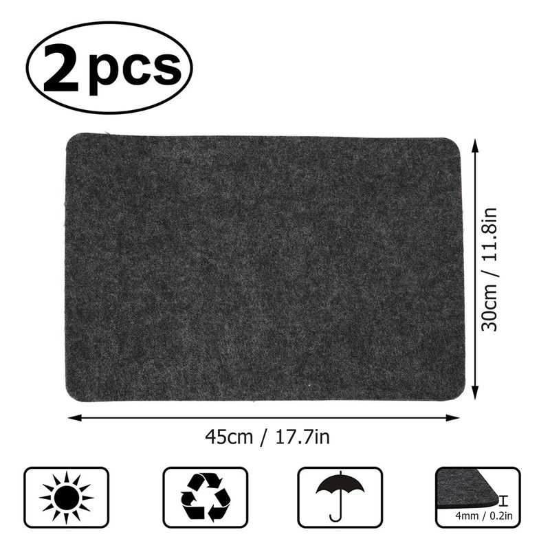 2Pcs Heat Resistant Mat Washable Free Cutting Heat Insulation Pad