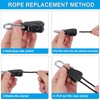 PATIKIL 2 Pcs Kayak Rope Tie Down Straps, 1/8" x