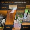 HQPASFY AR42940 Pressure Washer Pump Head Aluminum, Compatible with Troy