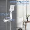 Joyoldelf 19-25MM Adjustable ABS Replacement Hand Shower Rail Head Slider