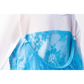 Funna Costume for Girls Princess Dress Up Costume Cosplay Fancy Party with Accessories Blue, 4T