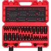 Hex Bit Impact Socket Set: 36-Piece with 4 Adapters, 1/4"