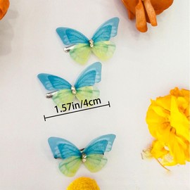 16 PCS Mini Butterfly Hair Clips for Girls and Women Hair Accessories Hair Barrettes Cute Butterfly Clips, Glitter Small Hair Clips Accessories