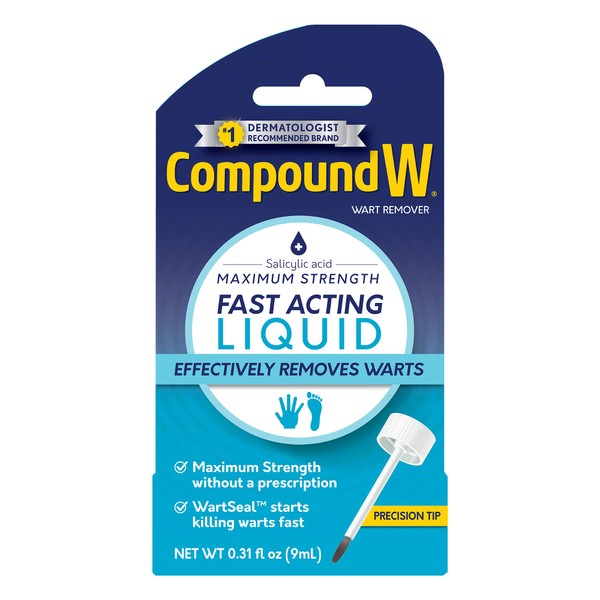 Compound W Maximum Strength Fast Acting Liquid Wart Remover, 0.3 Fl Oz