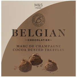 Marks and Spencer 2x M&S Belgian Marc De Champagne Truffles Cocoa Dusted  Belgian Special