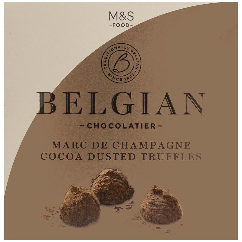 Marks and Spencer 2x M&S Belgian Marc De Champagne Truffles