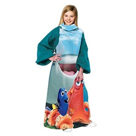 Northwest Finding Dory A Fishy Group Youth Soft Throw Blanket with Sleeves, 48" x 48", Multi Color
