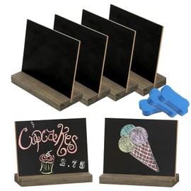 Stand Chalkboard Small Board for Writing on Double-Sided Slate Buffet Signs Price Tags Stand Drinks Card