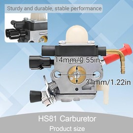 Qiuwanzia HS81 Vergaser für Stihl HS81R HS81RC HS81T HS86 HS86R HS86T Heckenschere für ZAMA C1Q-S225 1139 120 0619, 1139 120 0612, 4237 120 0606, 42371200606 Vergaserersatzteile