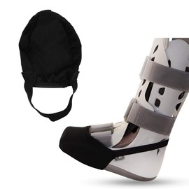 POFET Cast Socks Toe Protector Soft Elastic Non-Slip Cast Toe Protector Fit Cast Socks Toe Protector for Most Cast Feet (Black)