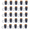25Pcs Momentary Push Button Switch Self Locking 8 Pin Round