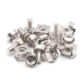 Cage Nuts and Screws M5x20 Carbon Steel Nickel Plated Cage Nut Tool 50 PCS